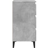  Noćni ormarić s metalnim nogama 2 kom boja betona 40x35x69 cm | shoptok.hr