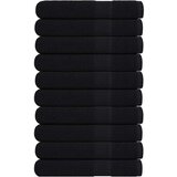 vidaXL Brisače za savno 10 kos črna 80x200 cm 360 g/m² 100% bombaž | Shoptok.si