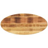 vidaXL Mizna plošča 100x50x2,5 cm ovalna trden mangov les Cene