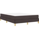  Postelja z vzmetnico z vzmetnico Temno rjava 140 x 190 cm blago, (5000126589) | Shoptok.si