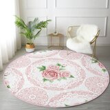 Mila Home Svetlo rožnata pralna/primerna za robotski sesalnik okrogla preproga ø 120 cm Comfort – | Shoptok.si