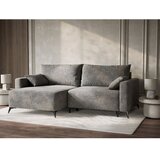 Maison de Rêve Siva sklopiva/s prostorom za odlaganje kutna garnitura od šenila (s lijevim kutom/s ležaljkom) Leon – | shoptok.hr