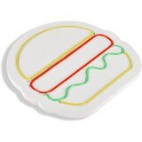 WALLXPERT zidna LED dekoracija Hamburger Multicolor | ePonuda.com