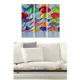 Wallity MDF1521492 Multicolor Decorative MDF Painting (3 Pieces) | Eponuda.ba