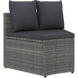  4-dijelni set vrtnih sofa od poliratana s jastucima sivi | shoptok.hr