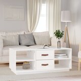 vidaXL Stolić za kavu bijeli 100 x 50 x 41 cm od masivne borovine Cijene