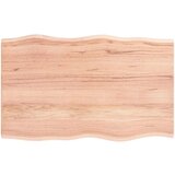 vidaXL Mizna plošča svetlo rjava 80x50x2 cm obdelana trdna hrastovina | Shoptok.si
