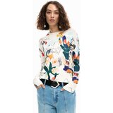 Desigual Pulover morsko plava / žuta / narančasta / bijela | shoptok.hr