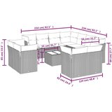 vidaXL 12-dijelni set vrtnih sofa od poliratana s jastucima crni | shoptok.hr