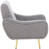 Premier Housewares Črno-bel fotelj Holli – | Shoptok.si