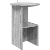  Bocni stol Siva sonoma Ø 39,5 x 55 cm Konstruirano drvo | shoptok.hr