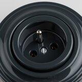  Kliklap - Retro kućna utičnica 230V sa okvirom, antracitna | Eponuda.com