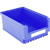 BITO odprta skladiščna posoda, dxšxv 500 x 313 x 200 mm, z narebrenim dnom, de 6 kosov, modre barve | Shoptok.si
