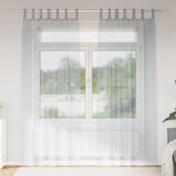 vidaXL Zavjese sa zavjesama 2 pcs Tamnosiva 140 x 245 cm Poliester | shoptok.hr