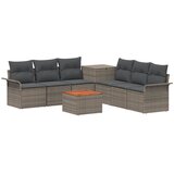  Set sofe 8 kom. Siva i tamno siva Poli Rattan i čelik | shoptok.hr