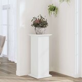 vidaXL Stojalo za rastline belo 33x33x80 cm inženirski les | Shoptok.si