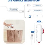 VACBIRD 12x Vakuumske vrečke za oblačila z USB črpalko | Shoptok.si