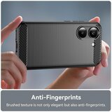 Techsuit Carbon Silicone maska za Xiaomi Poco X8 Pro – crna | shoptok.hr