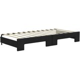  Dnevni krevet na razvlačenje s ladicama crni 90x200 cm tkanina | shoptok.hr