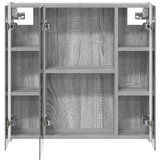  Kupaonski ormar s ogledalom Siva Sonoma 63 5 x 15 5 x 60 5 cm | shoptok.hr