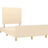  Okvir kreveta bez madraca krem 120 x 200 cm od tkanine | shoptok.hr