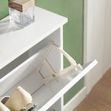 SoBuy ozka omara za čevlje v predsobi v beli barvi v stilu minimalizma, (20814963) | Shoptok.si