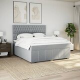  Krevet s oprugama i madracem svjetlosivi 180x200 cm od tkanine | shoptok.hr