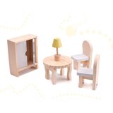  kućica za lutke + namještaj 70cm siva | shoptok.hr