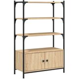  Regal za knjige s 3 razine boja hrasta 70x30x109 5 cm drveni | shoptok.hr