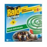 Spirale za odganjanje komarjev Raid (10 spiral + kovinski nosilec)