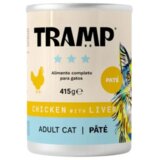 TRAMP 3* Cat Pate Chicken With Liver - Pašteta za odrasle mačke s piščancem in jetri, 8 x 415 g, (5000008091) | Shoptok.si