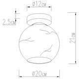 Globo 15999M-1D - Plafonska svetiljka RAGUSA 1xE27/60W/230V | Eponuda.com