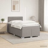  Krevet s box springom, madracem i LED-om Sivosmeđa 120 x 190 cm Cijene