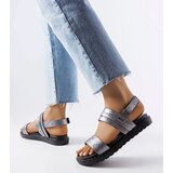 Gemre Gray Shiny Felicienne Sandals | Shoptok.si