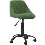 vidaXL Radna stolica - Uredska stolica tamnozelena baršunasta | shoptok.hr
