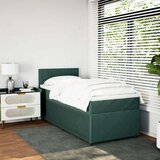 vidaXL Box spring krevet s madracem tamnozeleni 90x200 cm baršunasti | shoptok.hr