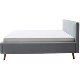 P & B OBLAZINJENA POSTELJA 180 cm x 200 cm , tekstil svetlo modra | Shoptok.si
