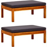Maison Chic Vrtni stolček - Vrtni stoli za noge 2 kosa trden akacijev les JS853, (21878836) | Shoptok.si