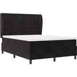  Krevet s opruga kutije s uzglavljem Crna 200 x 160 cm Baršun | shoptok.hr