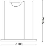 Ideal Lux led luster na sajli oracle slim LED/40W/230V 3000K prečnika 70 cm bela | Eponuda.com