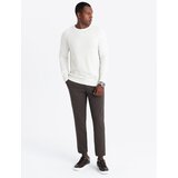 Ombre Men's raglan sweater with ribbed sleeves - white | shoptok.hr