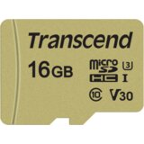Transcend microSDHC 500S 16GB Class 10 UHS-I U3 V30 + Adapter | shoptok.hr
