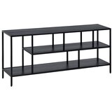 Ixia Črna jeklena TV omarica 120x55 cm – | Shoptok.si