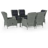  Vrtna jedilna garnitura 7-delna svetlo siva, (20673153) | Shoptok.si