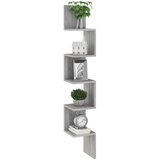  Kutna zidna polica boja hrasta 20x20x127,5 cm konstruirano drvo | Eponuda.com