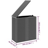  Kutija za vrtne jastuke od PE ratana 100 x 49 x 103 5 cm smeđa | shoptok.hr