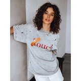 DStreet TOUCH women's T-shirt light grey | shoptok.hr