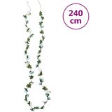  Božična cvetlična girlanda 6 kosov modra in bela 240 cm, (21415662) | Shoptok.si