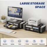 BOKIOVIN kovinsko stojalo za monitor s predalom | Shoptok.si