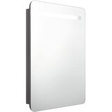 Maison Chic LED Kopalniška omarica - Kopalniški kabinet z ogledalom sijoče siva 60x11x80 cm, (21794929) | Shoptok.si